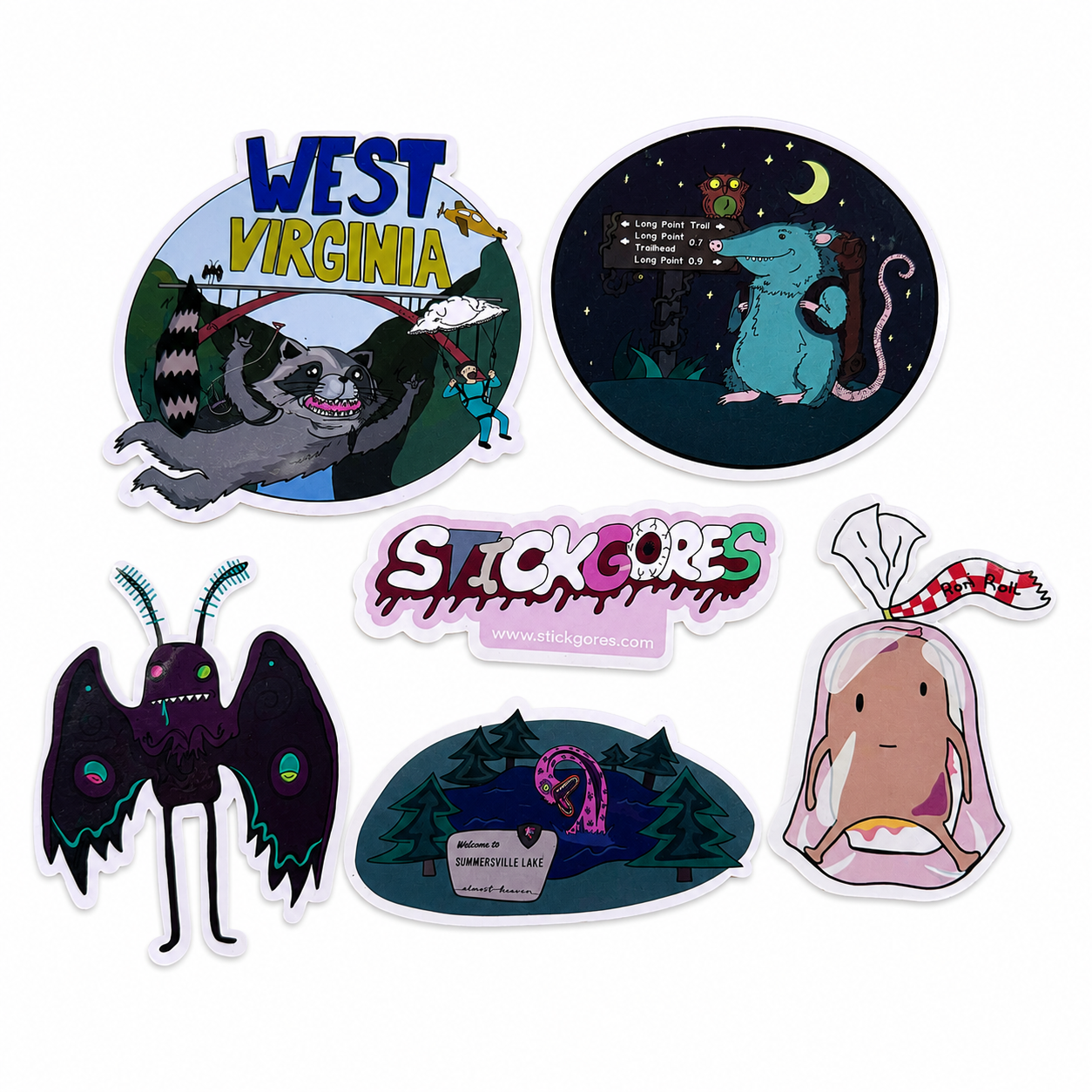 Wild and Weird West Virginia Stickgore Pack 1